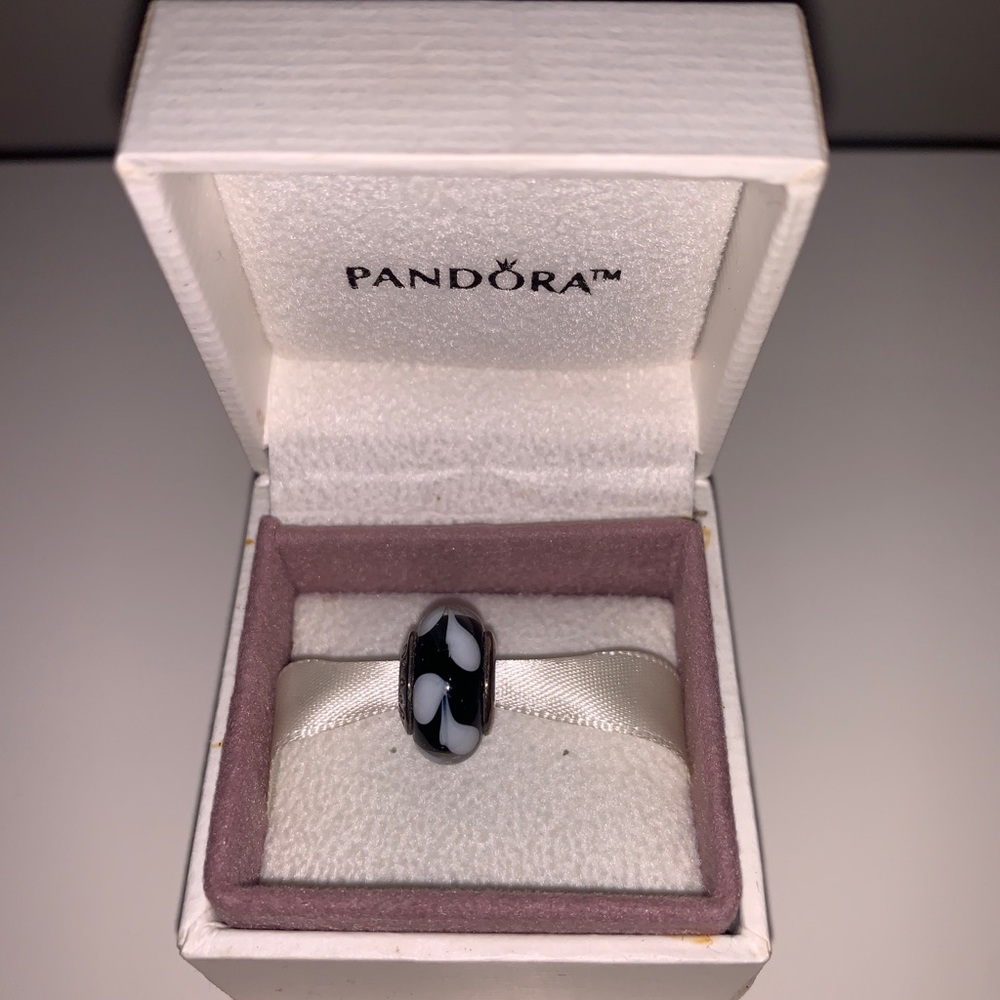 Pandora Black & White Detail Bracelet Charm
